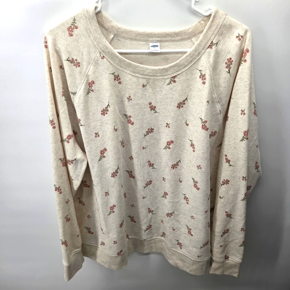 Old Navy Floral Lightweight Unlined Sweatshirt Floral Print Women's XL - Picture 1 of 5